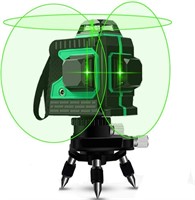 $90 3D Green Laser Level 100FT Indoor 360 Degree