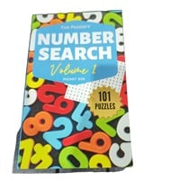 Number search puzzle book