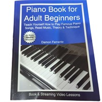Piano book for adult beginners