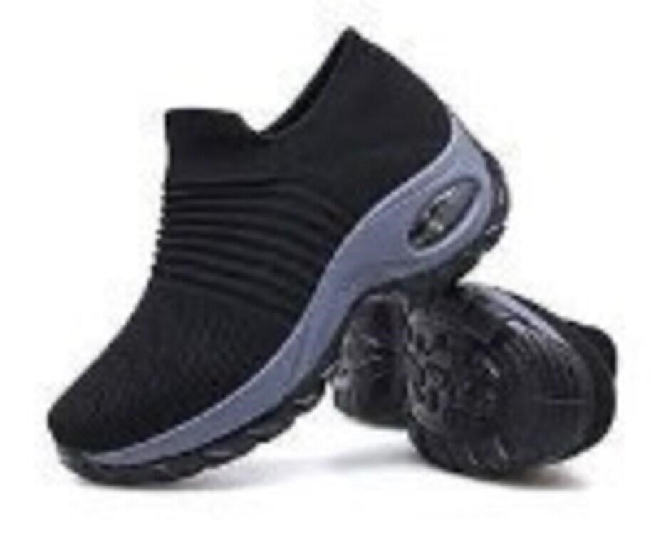Owlkay Super Soft Women's Walking Shoes BLACK