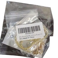 5pc 14k gold plated bracelets
