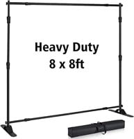 *BAG IS CUT* T-SIGN 8x8 ft Backdrop Banner Stand