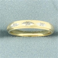 3 Stone Diamond Wedding or Anniversary Band Ring i