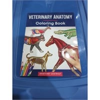 Veterinary anatomy coloring book