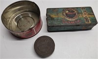 Napoleon, Key & Navy Cut Tobacco Tins