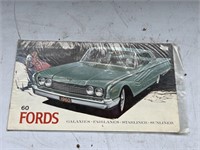 1960 Ford dealer advertising brochure