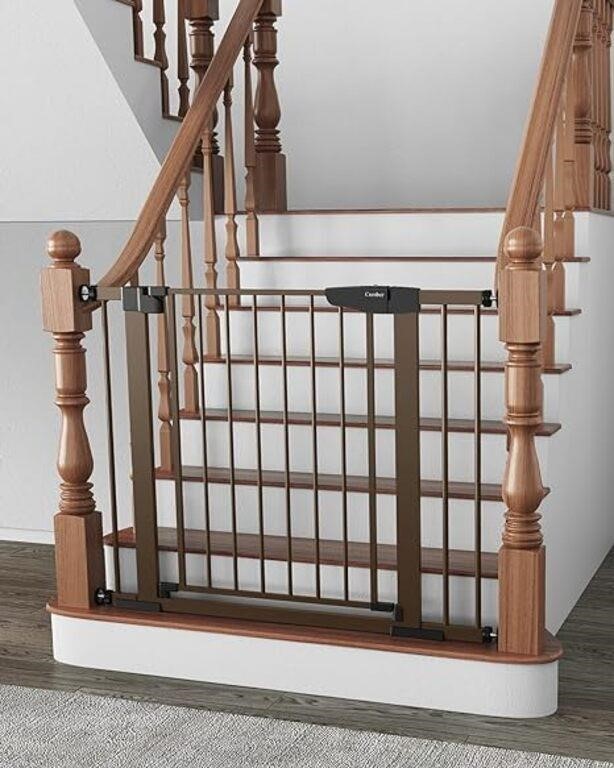 Cumbor 29.7"-40.6" Baby Gate for Stairs, Dog Gate