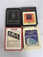 Vintage Ford and Oldsmobile 8 track tapes