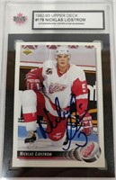 Nicklas Lidstrom Autographed Hockey Card