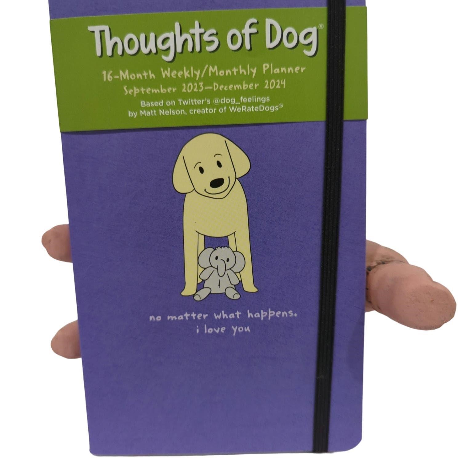 Thoughts of dog 16 month weekly planner