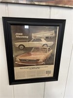 1966 Ford Mustang framed magazine advertisement