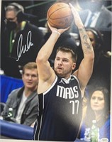 Mavericks Luka Doncic Signed 11x14 with COA