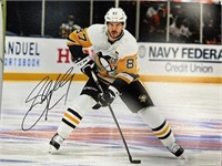 Penguins Sidney Crosby Signed 11x14 with COA