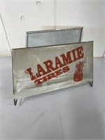 Vintage Laramie Tires metal advertising display