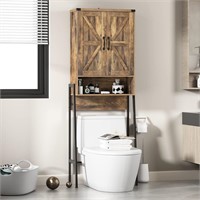 $110  Toilet Storage, 2-Door Design, Brown