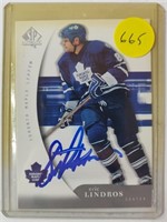 Eric Lindros Autographed Card