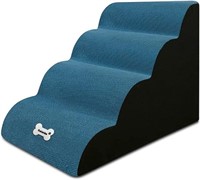 Galatée Dog Stairs, 4-Steps Non-Slip Pet Stairs,