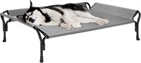 Veehoo Cooling Elevated Dog Bed, Large, Gray