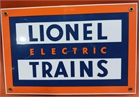 Lionel Electric Train Porcelain Sign