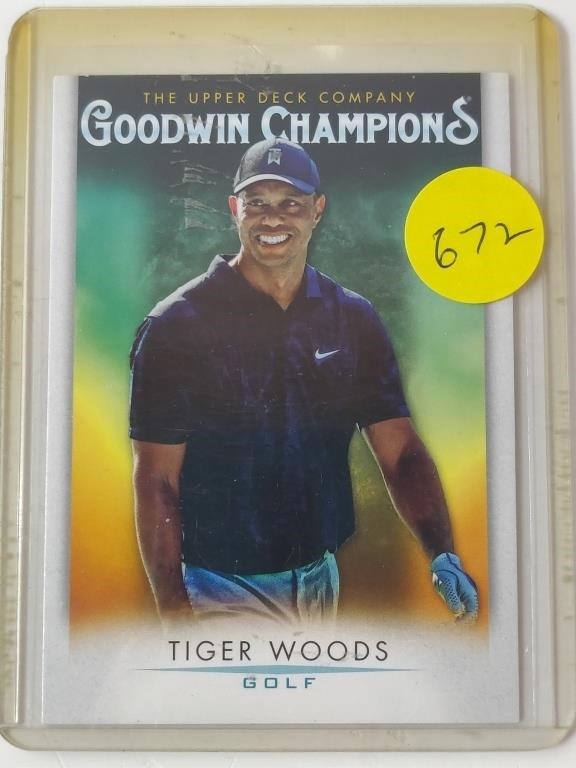 Tiger Woods Goodwin Golf Card