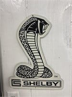 Embossed modern Shelby cobra advertising sign