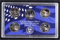 2006 United States Mint Proof Quarters 5 pc set No