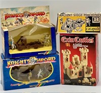 4pc Medieval Knights & Castle Collection