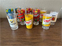 Colorful Beer Glass Lot