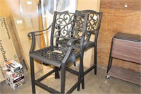 2- outdoor patio bar chairs