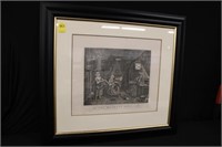 Hogarth Engraving "The Distressed Poet"