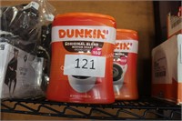 2-45oz dunkin medium ground coffee 5/25