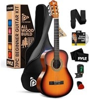 PYLE 36" Classical Acoustic Guitar Kit-3/4 Size