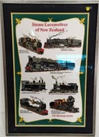 Steam Locomotives of New Zealand Framed Poster