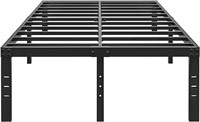 18 Inch Metal Full Size Bed Frame - Black Basic