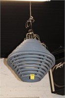Modern Beehive style hanging Lamp 24" long