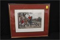 E. G. Hester Lithograph "A Hunting Morning"