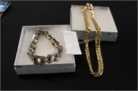bracelet & necklace (display)