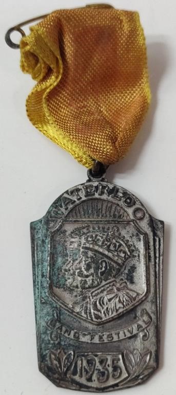 1935 Waterloo Band Festival Medallion