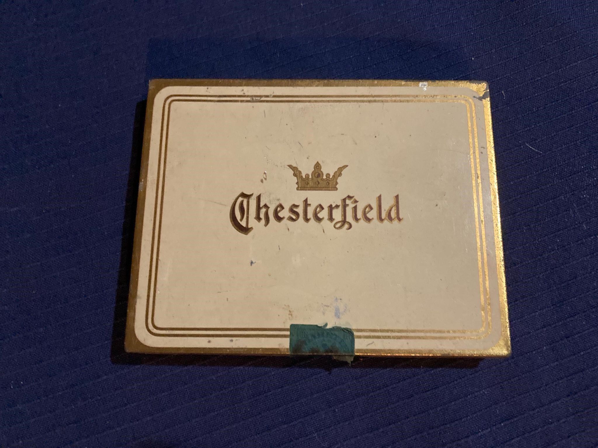 Vintage Tin Chesterfield Case