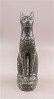 Egyptian Hardstone Carved Cat Made in Egypt