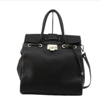Jimmy Choo Black Leather 2-Way Handbag