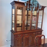 LEADED GLASS CHINA CABINET