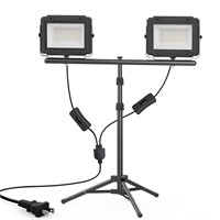 20000 Lumen Work Lights with Stand, Dual Head LED