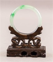 Chinese Three Color Jadeite Bangle