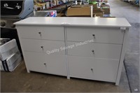 white 6-drawer dresser