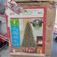 Holiday Time Pre-lit 7' Duncan Fir Christmas Tree