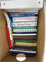 Box of Cookbooks and Compilations of Recipes