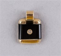 Vintage 14k Gold Diamond Pendant