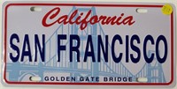 San Francisco License Plate