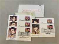 Elvis First Day of Issue Stamps